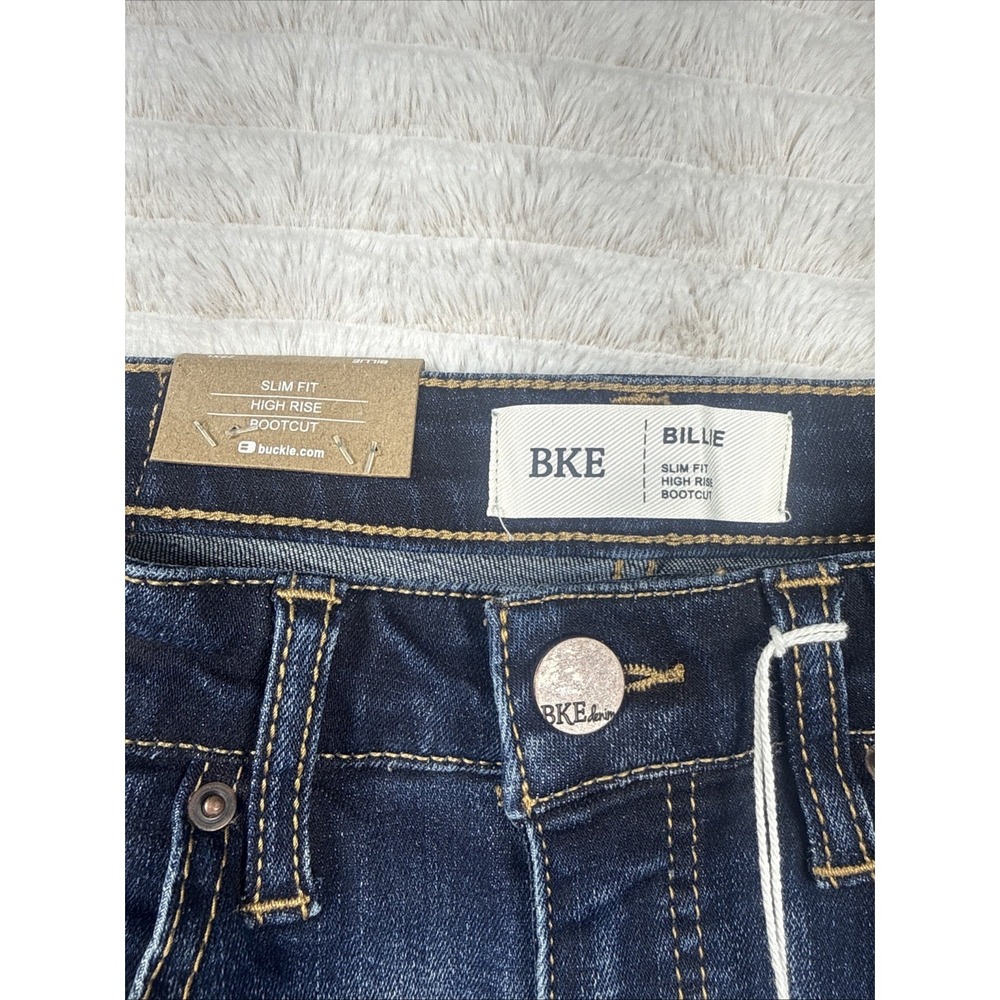 NWT Buckle BKE Womens 29x35 Billie Bootcut Blue Jean Slim Fit High Rise $72.99 - Picture 6 of 16